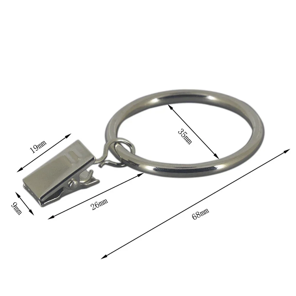 10 Pcs Curtain Clip Rings Shower Curtain Rings Clamps Drapery Clips Bath Curtain Rod Clips Window Home Decor Curtain Accessories