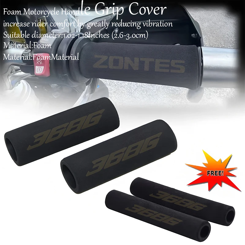 Para Zontes 368G 368 350 D/M/E/K/G/R/T/S/V 310R 310X 310V ZT125 manillar antivibración para motocicleta barra de espuma comodidad antideslizante