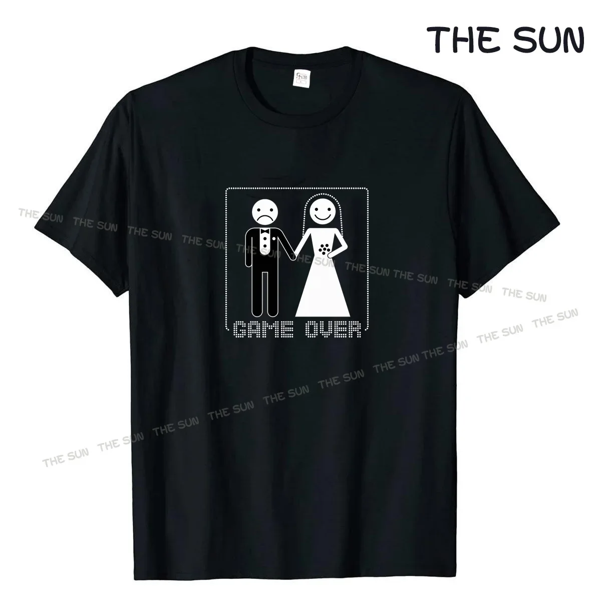 

GAME OVER Marriage Wedding Humor Creative Wedding Gift Mens Men T Shirt T-shirt New Short Sleeve O Neck Casual Tshirt Tee Cotton