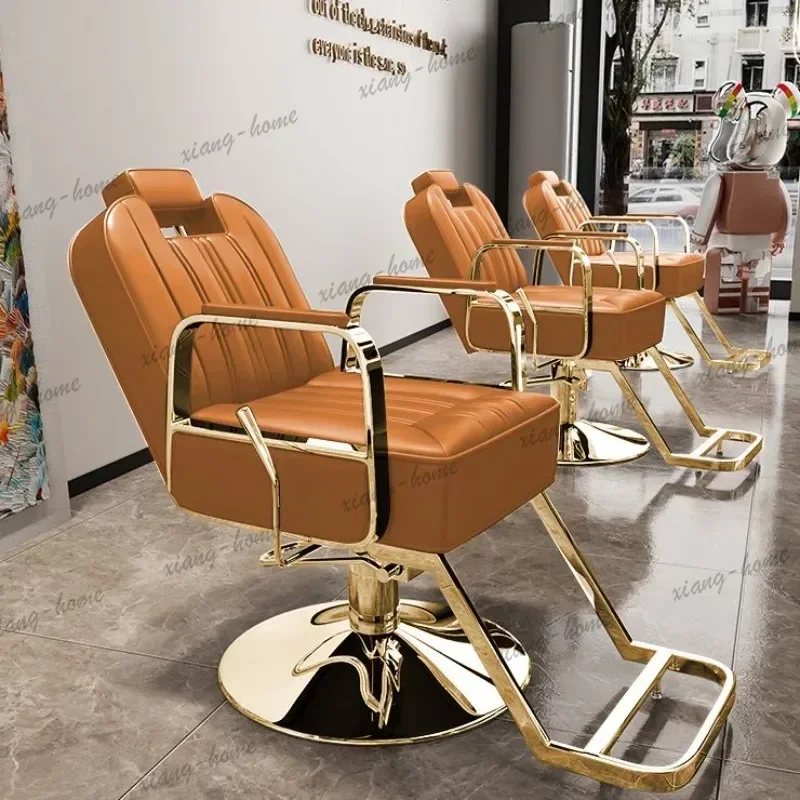 LJY Fashionable Comfortable Barber Modern Design Barbershop Floor Barber Chair Professional Armchair Silla De Estetica Furniture