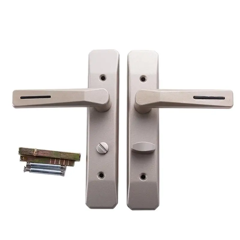 Privacy Door Handle Lock 1 Set Durable Scratch-Resistant Aluminum Alloy Door Knob for Bedroom Bathroom Residential Use