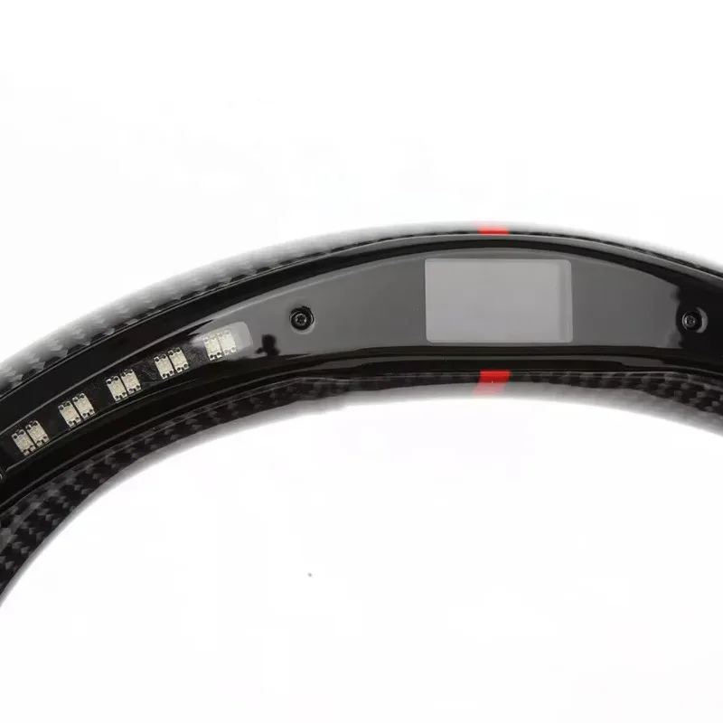 【2025】عجلة قيادة من ألياف الكربون لخرز مصباح LED من سلسلة BMW E90 3 #4