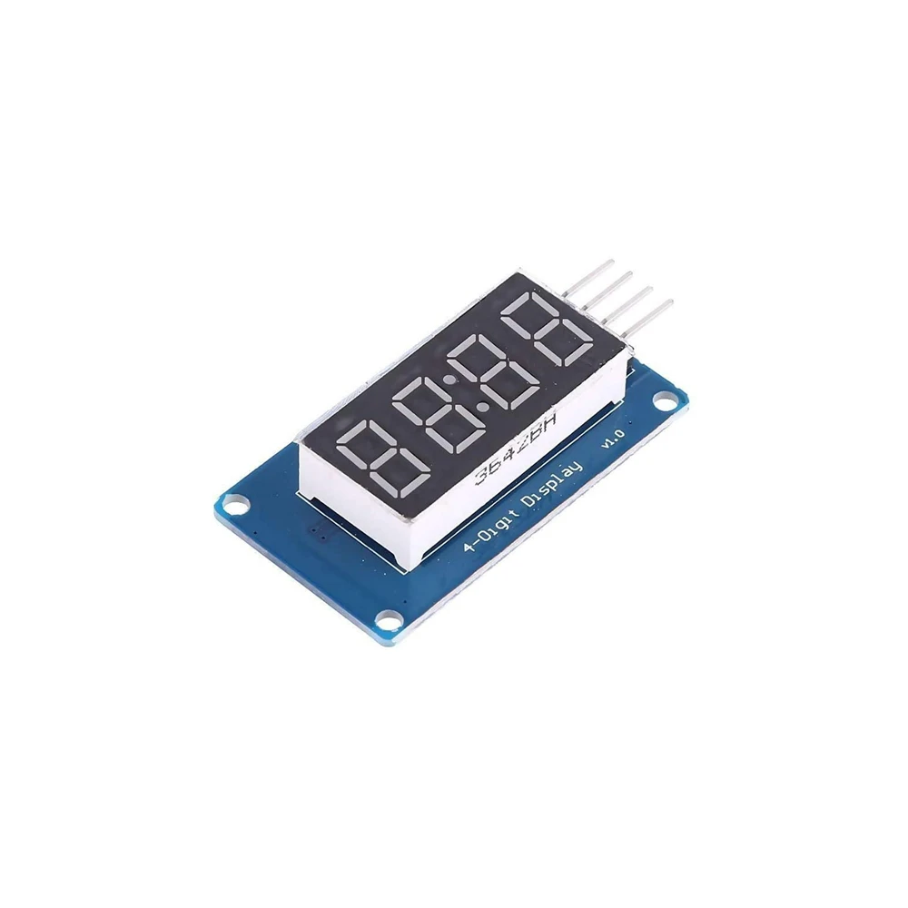 Tm1637 módulo de exibição led para arduino 7 segmento 4 bits 0.36 Polegada relógio vermelho ânodo digital tubo quatro série driver placa pacote