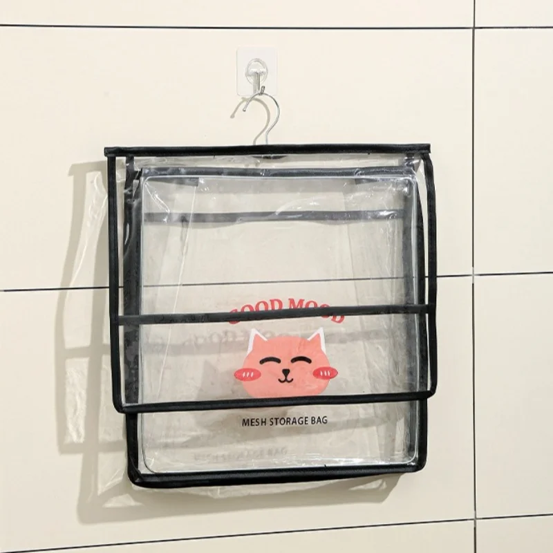 Wall-mounted Transparent Cosmetic Organizer Hanging Bag Bathroom Waterproof Toiletries Storage Bag Outdoor Travel Beach Bag