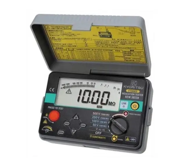 KYORITSU 3121A/3122A/3123A  High Voltage Insulation resistance tester Simultaneous display of analog barcodes digital insulatio