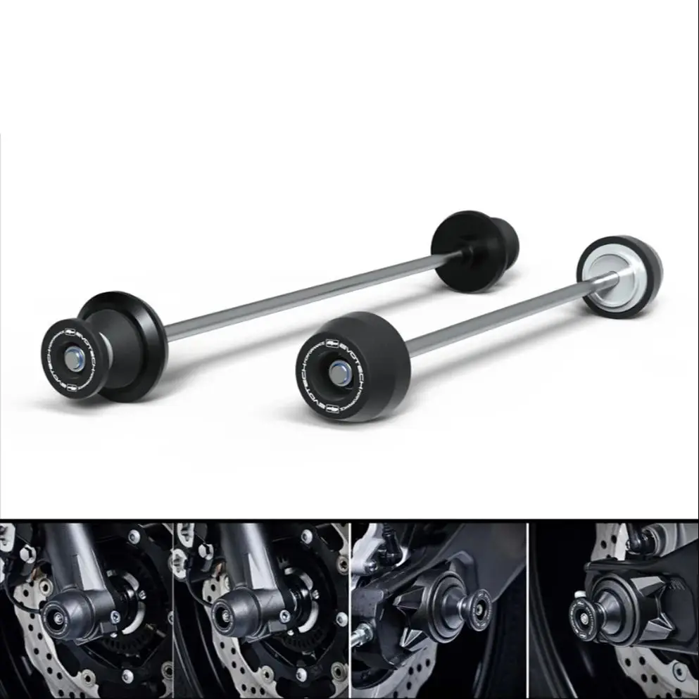 Motocyklowe przednie i tylne osie kół, slidery widelca, ochraniacze przed upadkiem, crash pady do Yamaha FZ-07 MT-07 Moto Cage XSR700 XTribute — 2