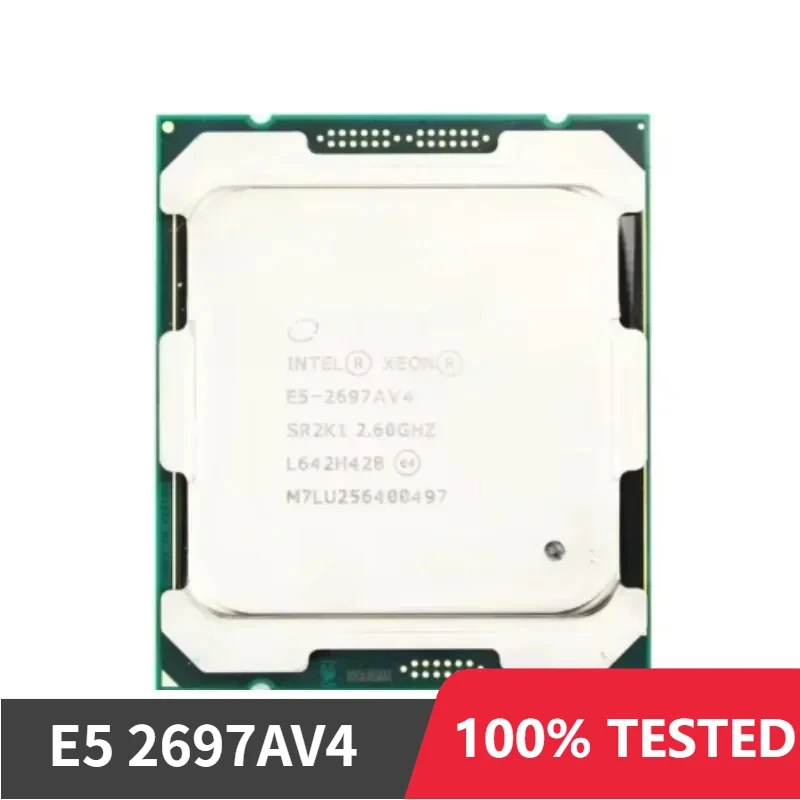 1pcs Intel Xeon E5-2697AV4 E5 2697AV4 2.6GHz 16-Core 32-Thread LGA 2011-3 processor Used Test perfect