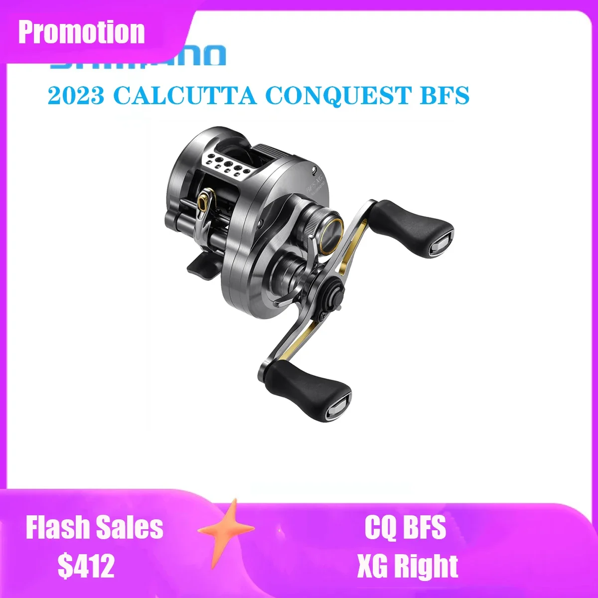 

2023 NEW Original SHIMANO CALCUTTA CONQUEST BFS Drum wheel XG Right Hand FTB brake System Micro Dedicated Fishing Reel