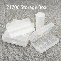 21700 Storage Box 21700 Battery box 21700 Hard Box Bracket  Rechargeable Battery Power Bank Transparent Plastic Cover