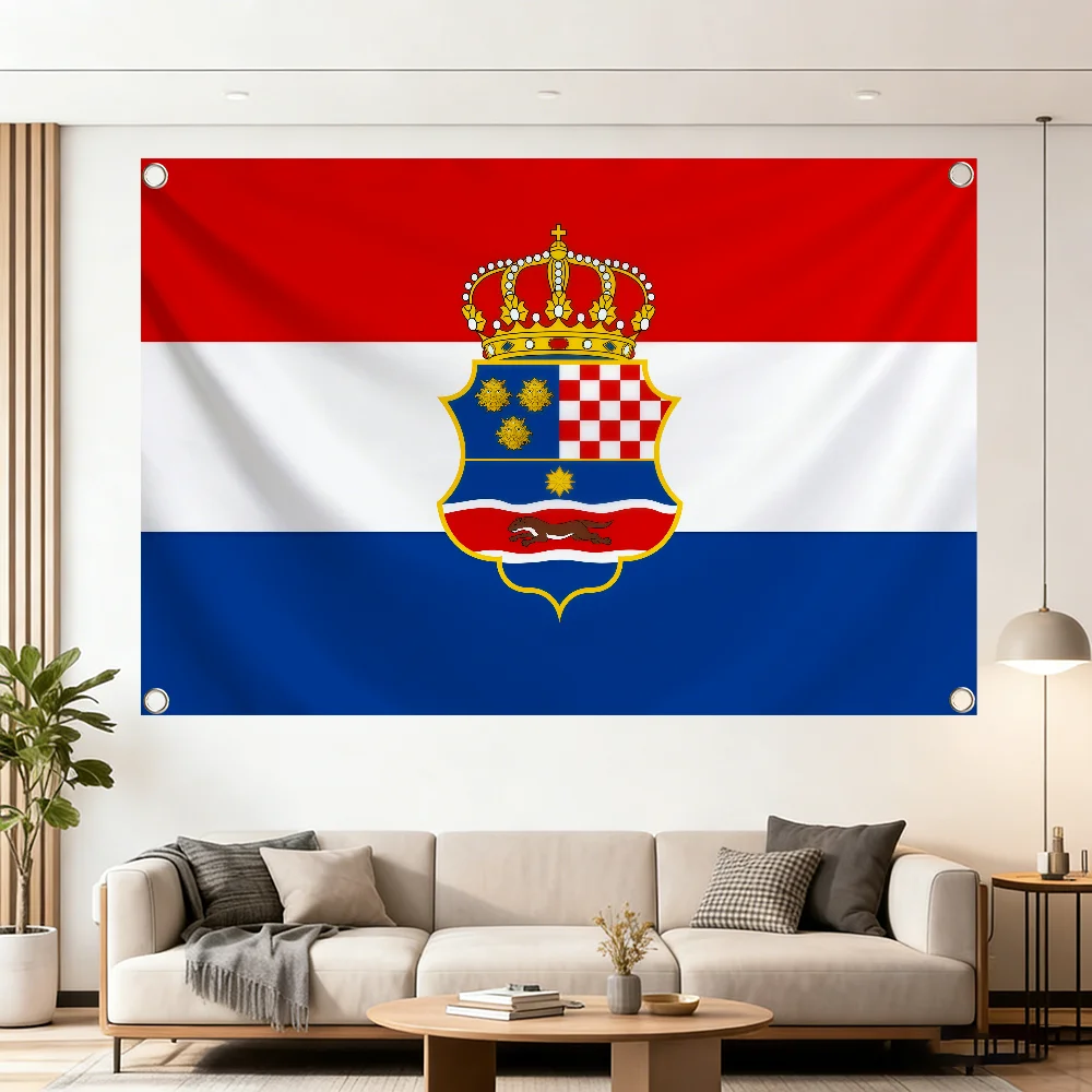 C-Croatia Croatian flag Decoration Outdoor Picnic Party Art Hanging Home Camping Party Banner Best sellers