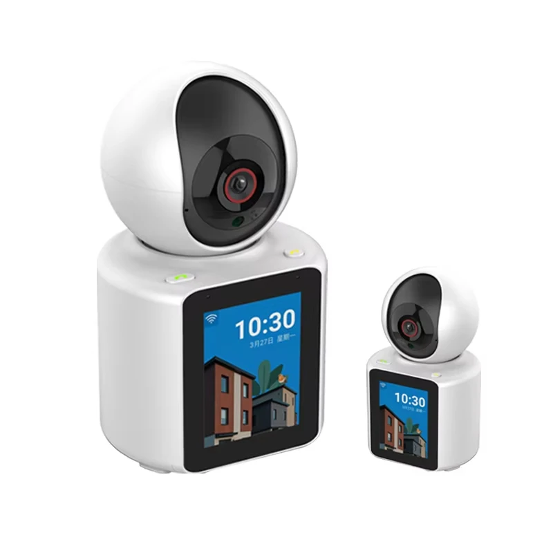 

1080P Wifi Camera Baby Monitor 4MP 2.4 inch Screen Home Security Camera Two Way Audio Video Calling PTZ Wifi IP Camera iCSee App