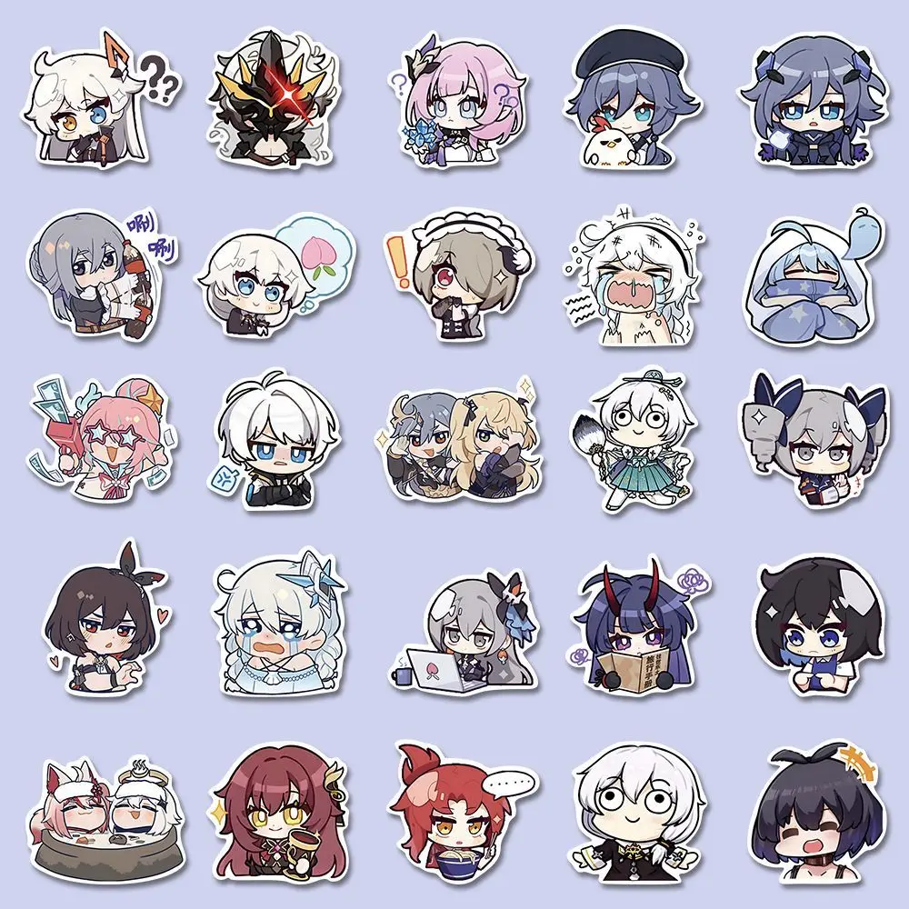 Honkai Impact 3rd Expression Avatar Stickers Graffiti for Laptop Luggage Skateboard Guitar Decal Scrapbook Toy Honkai Impact 3