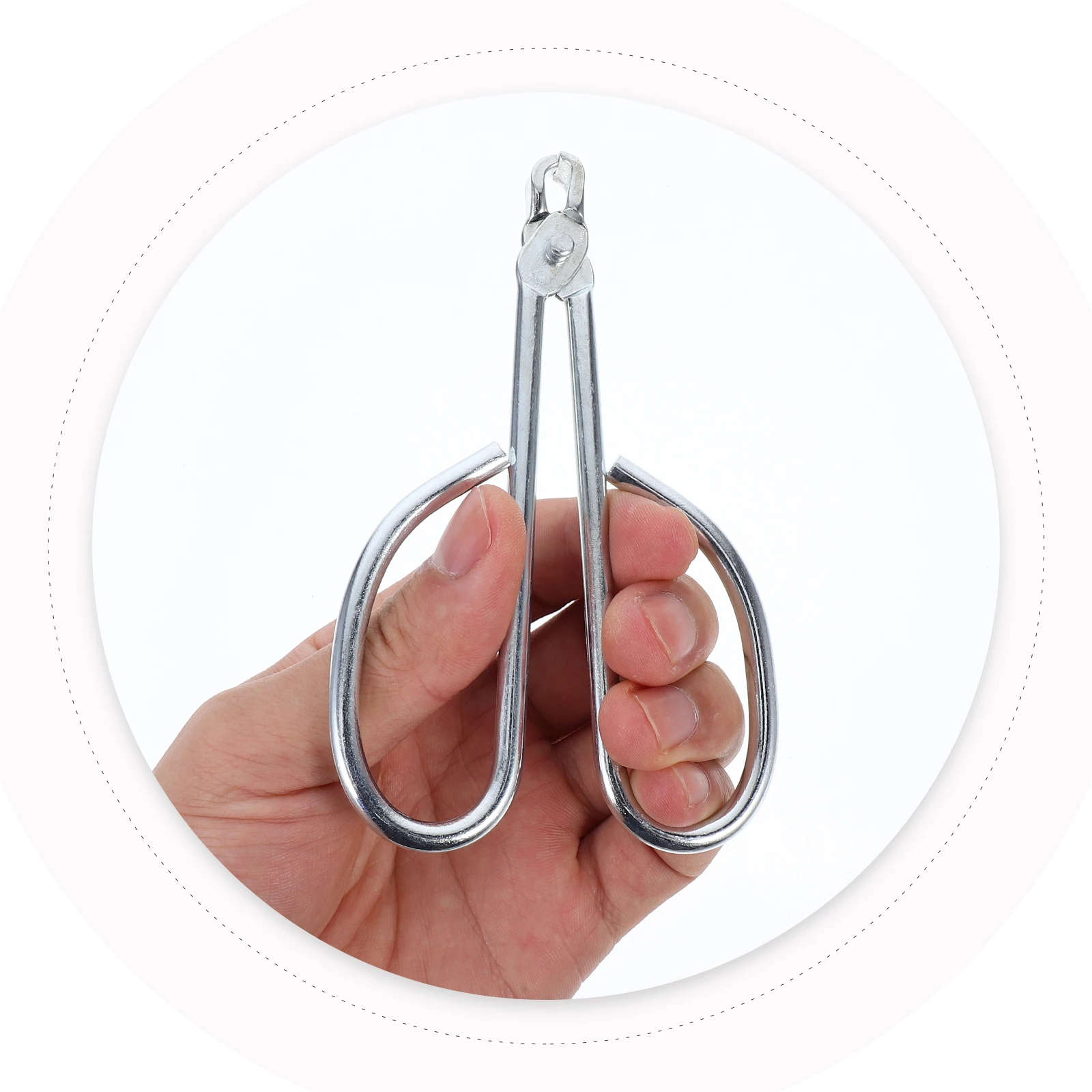 

Stainless Steel Opener Multi-Function Pine Tong Heavy Duty Wear-Resistant Household Cracking Tool With Non-Slip Base For Peeling