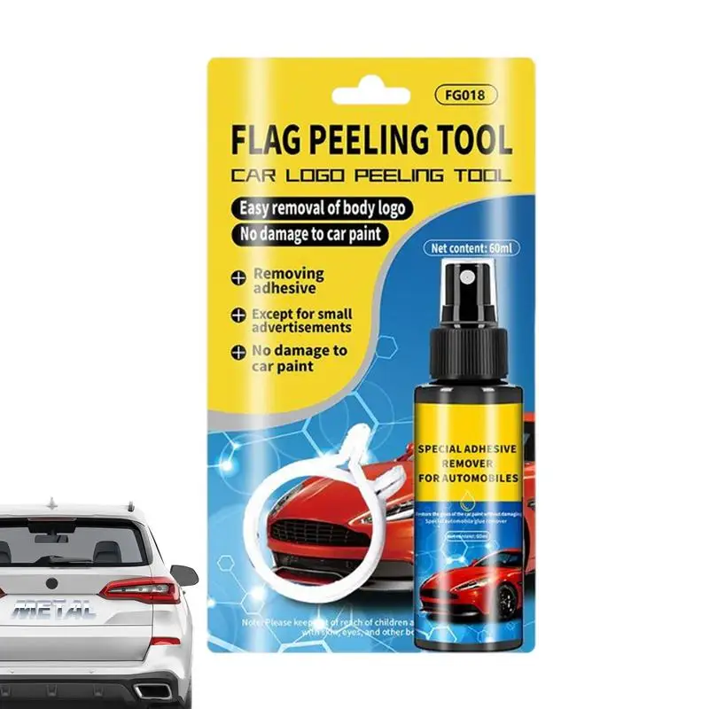 

60ml Glue Off Adhesive Remover Spray Multifunction Bumper Sticker Remover Metal Letter Peeling Car Supplies For Vehicles Glass