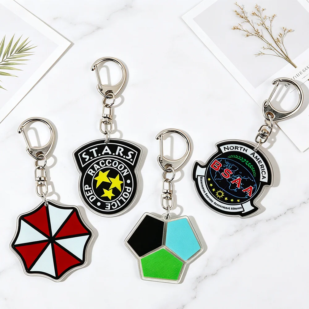 Resident Evil Acryl-Schlüsselanhänger STARS BSAA Film-Fan-Kollektion Merchandise Rucksack-Anhänger Unterstützungs-Geschenk Geburtstagsgeschenk – Detail 4
