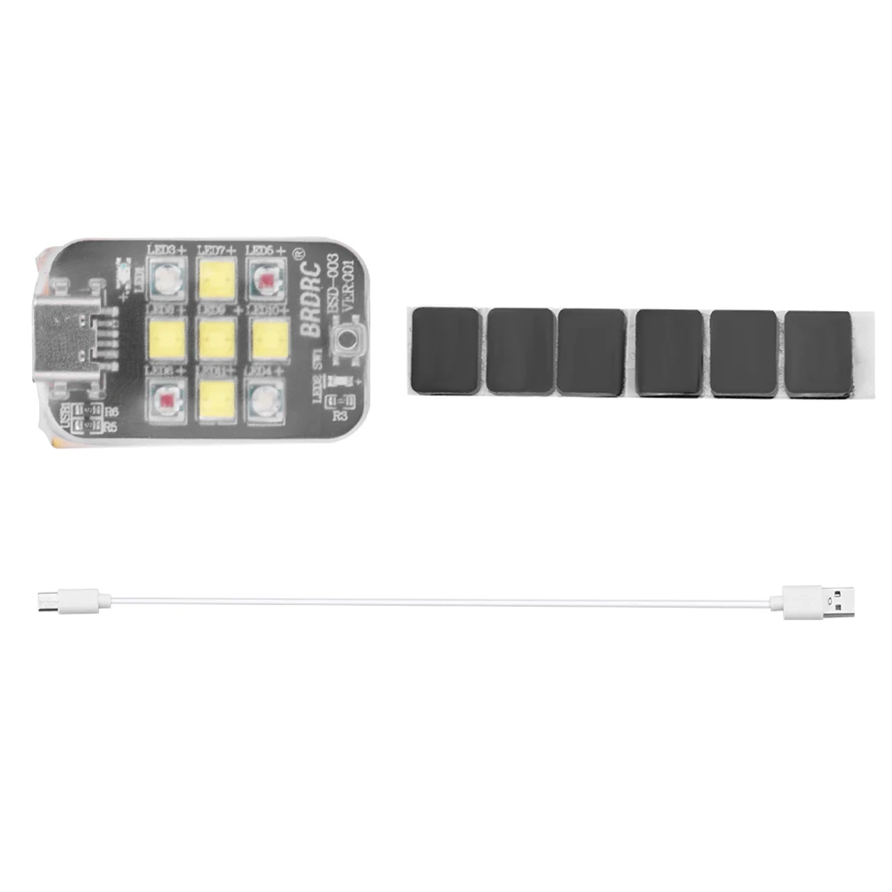 ไฟแฟลช LED กระพริบแบบไร้สาย ชาร์จผ่าน USB สำหรับโดรน ไฟแฟลช LED 300mAh ไฟเตือนป้องกันการชน สำหรับ DJI Avata Mini Mavic