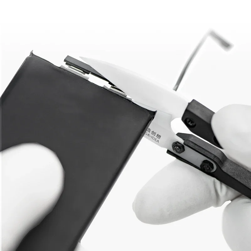 MEGA-IDEA Multi Functional Ceramic Scissors Mobile Phone Battery Maintenance Insulation Not Conduct Electricity Tools QIANLI