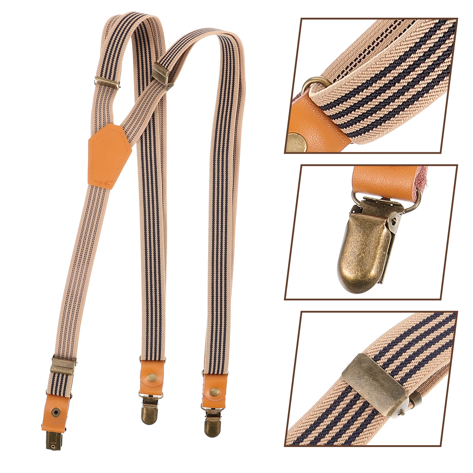 

Heavy Duty Adjustable Pant Suspender Comfortable Wide Elastic Strap Y-Shape Suit Jean Clip Strap Men Suspenders for Men