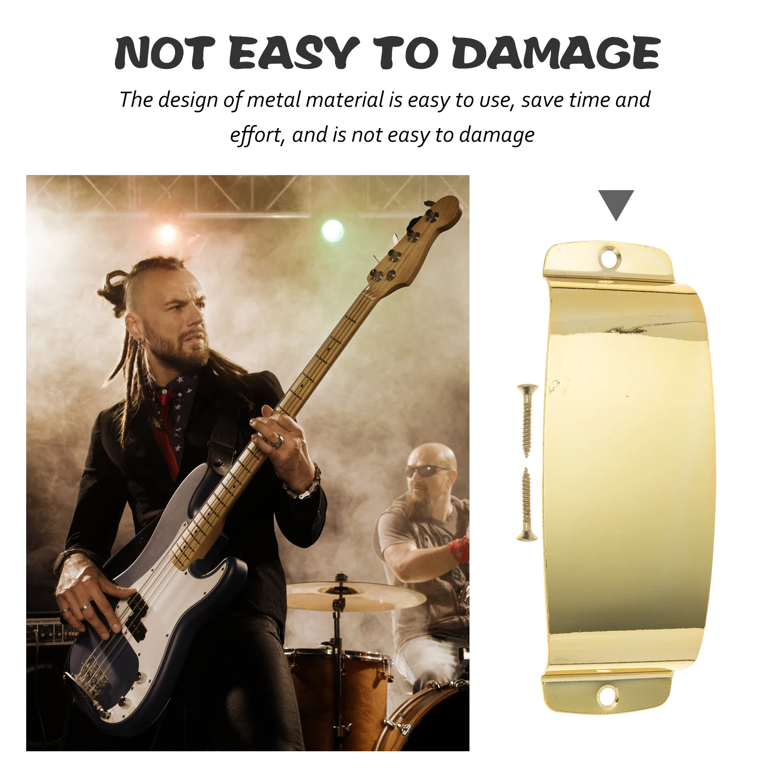 

Replacement Bass Bridge Cover Protective Protection Cap Guitar Metal Professional Pickup