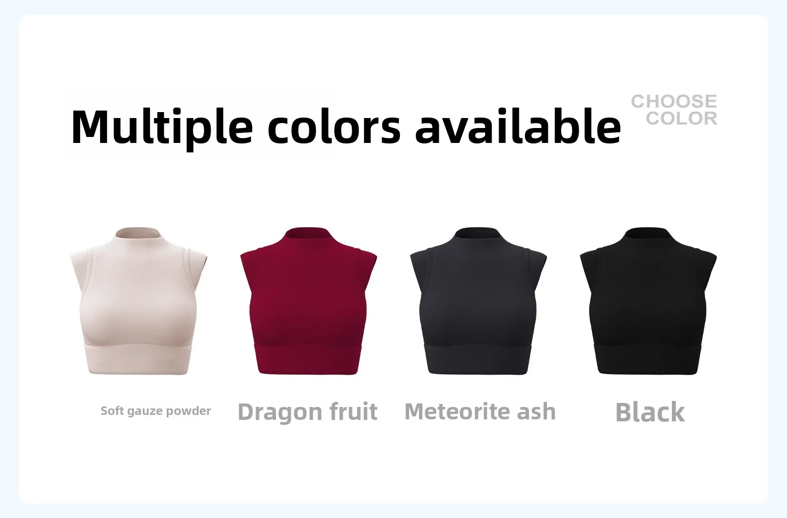 Damen-Yoga-Tanktop, hochelastisch, sportlicher BH mit leicht hohem Ausschnitt und integrierten Cups, hebt und formt den Busen, sexy Fitness – Detail 4