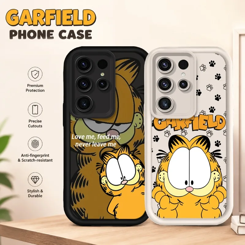 EXOTIC SHORTHAIR Cute GARFIELD Kitten Case For Samsung Galaxy S26 S25 Edge S24 S23 Ultra S22 Plus S21 FE A07 A17 4G A37 A57 5G