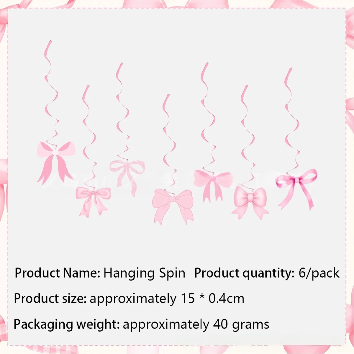 1PC Pink Bow Disposable Plastic Tablecloth ，Table Cover for Wedding Birthday Baby Shower Anniversary Party Decorations view 6