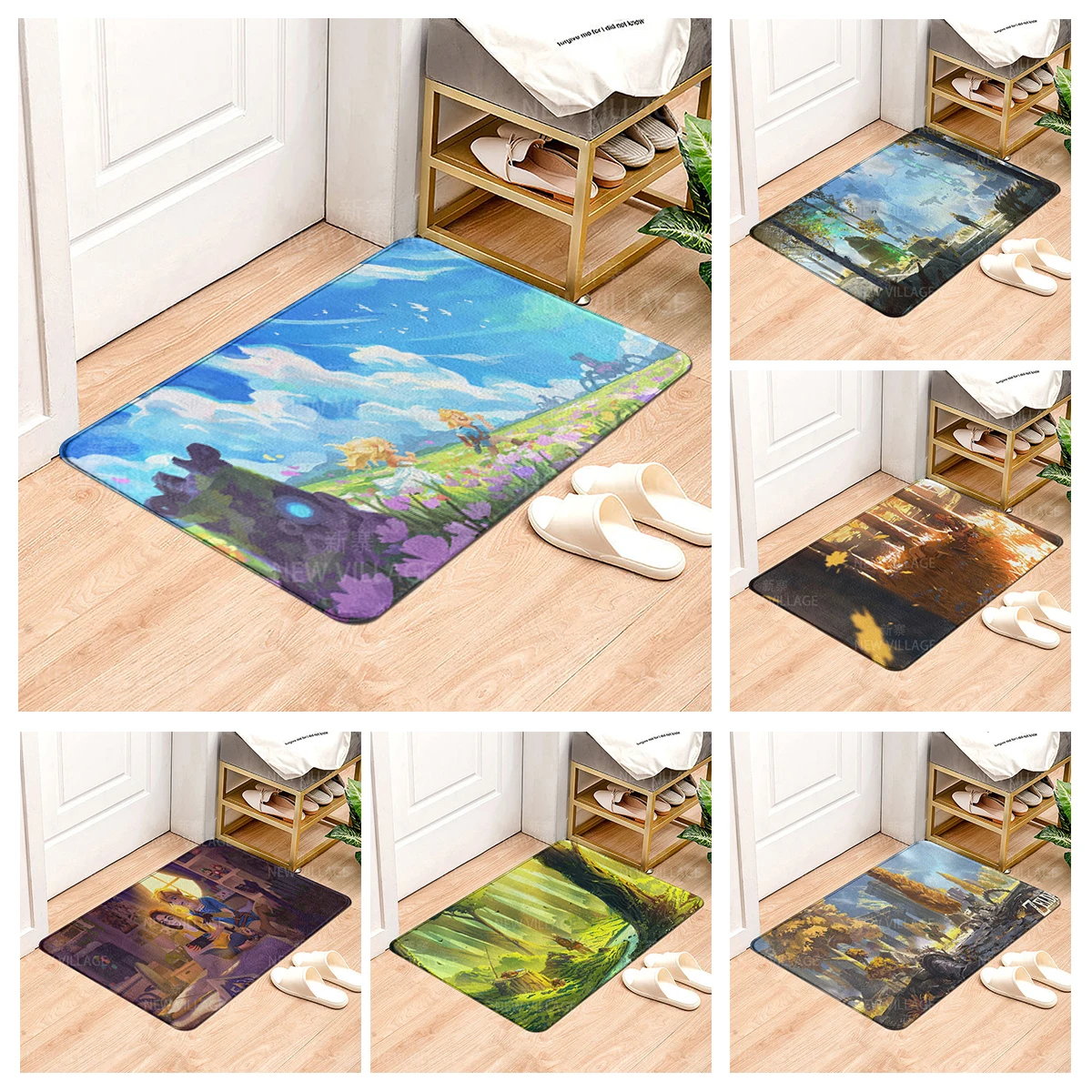 House entrance carpet Home Colorful animals doormat  Room Bath mat Foot mat bathroom non-slip mat Kitchen water absorption mat