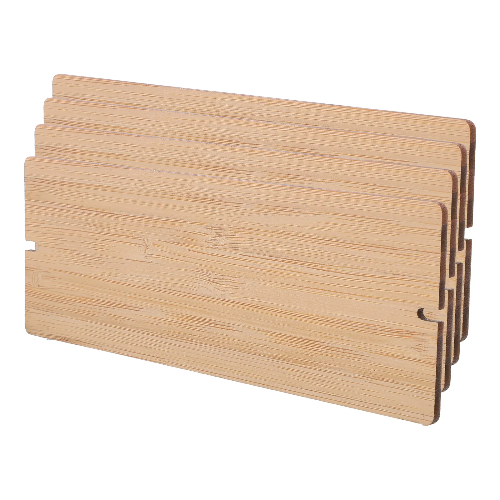 4Pcs Bamboo Blank Signboard Sturdy Multi-Function Office Door Car Parking Plate DIY Engraving Supplies DIY Plate
