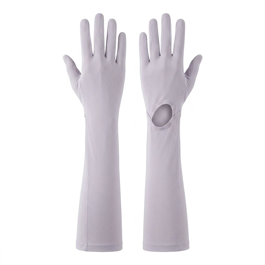 1 Paar Sport-Armstulpen für Radfahren, Laufen, Angeln, Klettern, Sonnenschutz, UV-Schutz, Kühlende Ärmel mit 5-Finger-Manschetten – Detail 1