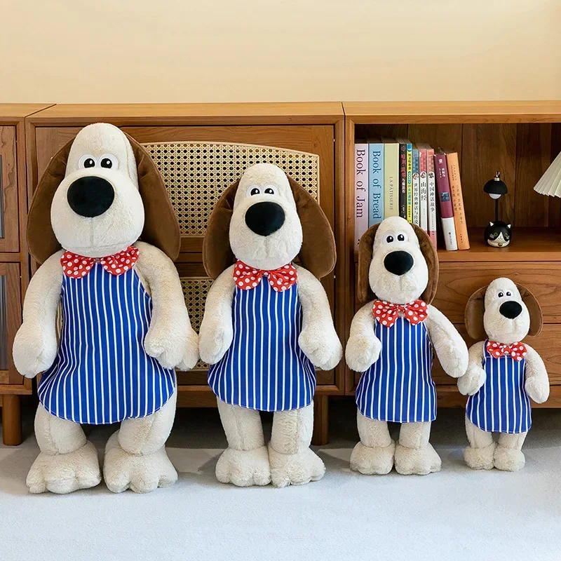 Große Größe 95 cm Gromit Plüsch Wallace Spielzeug Cartoon Hunde Anime Welpen Stoffpuppen Kawaii Room Decor Geburtstag Weihnachten Geschenk für Kinder