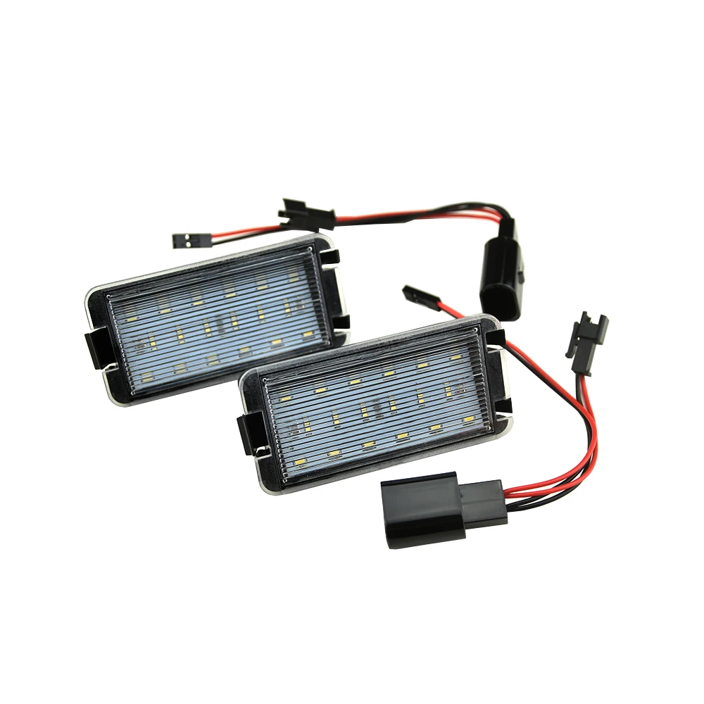 

2PCS White LED Number License Plate Light For Seat Toledo III 2004 2005 2006 2007 2008 2009 Car Accessories