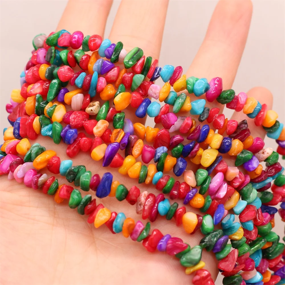 Natural stone Beads Mix-color  irregular shape crystal gravel  For Jewelry Making DIY Bracelet Necklace Accessories Evil Eye image 3