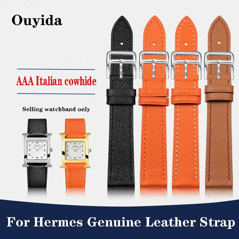 Genuine Leather Watch Strap Of The Watch Is Suitable For Hermes 14/16/18/20mm Fashionable Comfortable Soft cowhide Bracelet