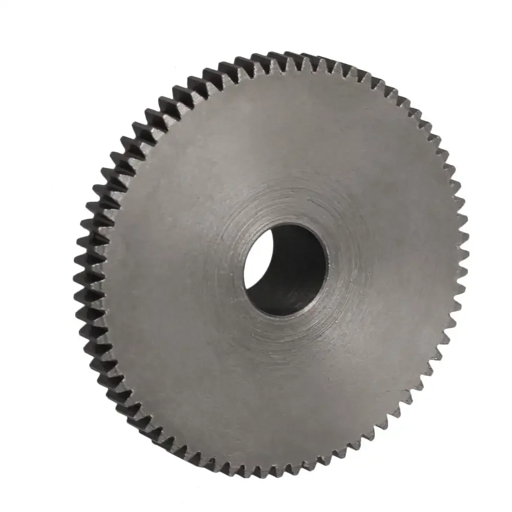 0.5 Module 72T Pinion Gear 45# Steel 5mm Shaft Hole for DIY/Small Machinery Black