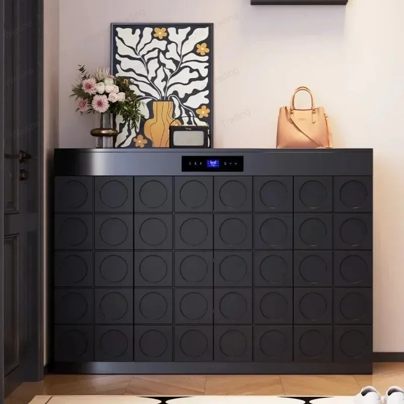Enclosed Strong Shoe Cabinet Wood Design Large Modern Luxury Shoe Rack Organizer Storage Universal  Lounge Furniture