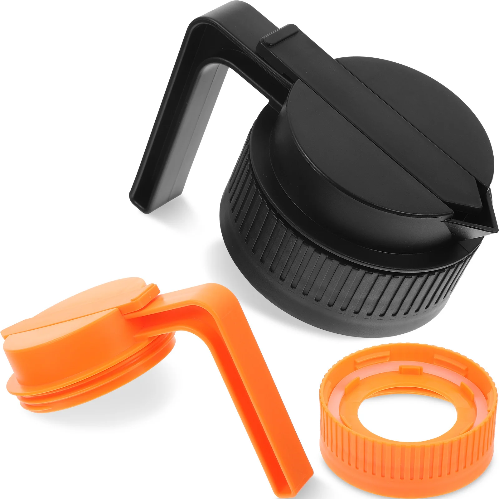 2 قطعة غطاء جرة ميسون مع صب صنبور مانعة للتسرب واسعة الفم زجاجة حامي للمنزل تخزين الجرار اكسسوارات غطاء جرة ميسون