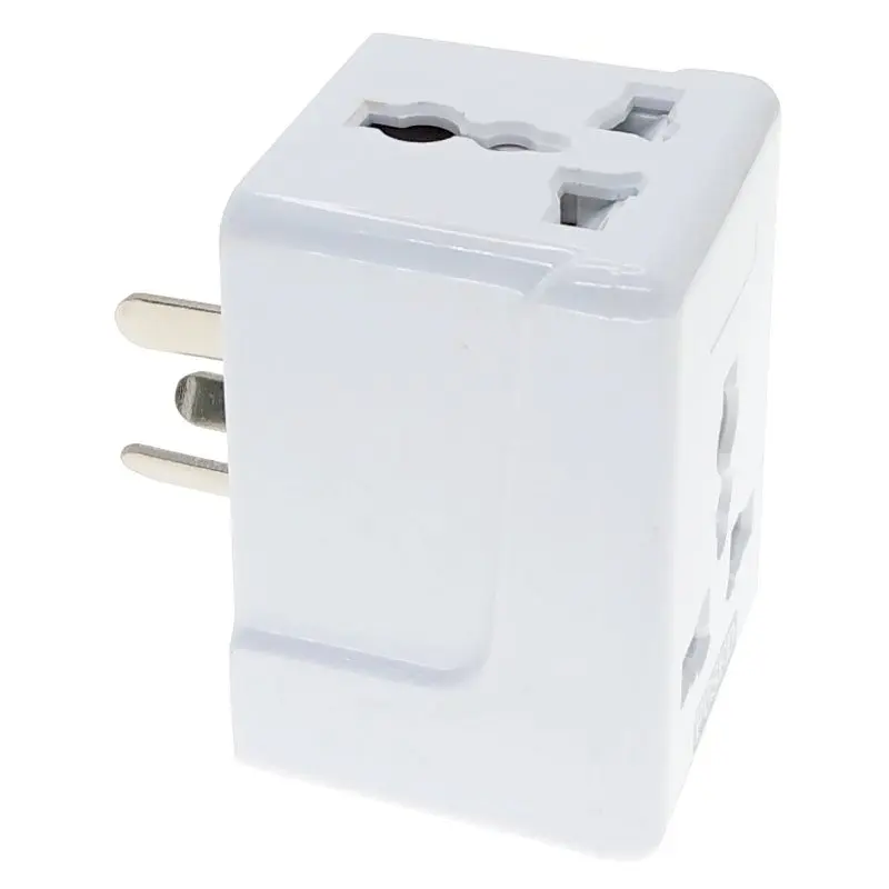 Australia, New Zealand, China 3 Way Outlet Socket Splitter Adapter 10A Fused Masterplug