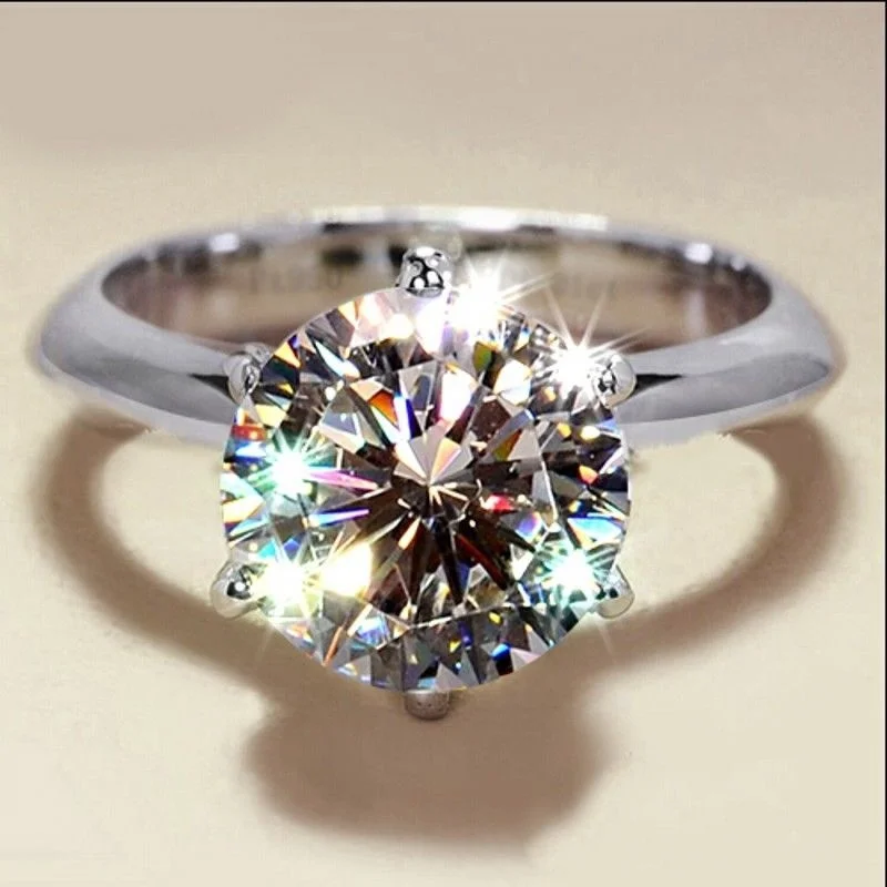 Fancy Cubic Zirconia Ring Women\'s Exquisite Design Fashion Versatile Jewelry Luxury Wedding Party Accessories