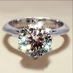 Fancy Cubic Zirconia Ring Women's Exquisite Design Fashion Versatile Jewelry Luxury Wedding Party Accessories