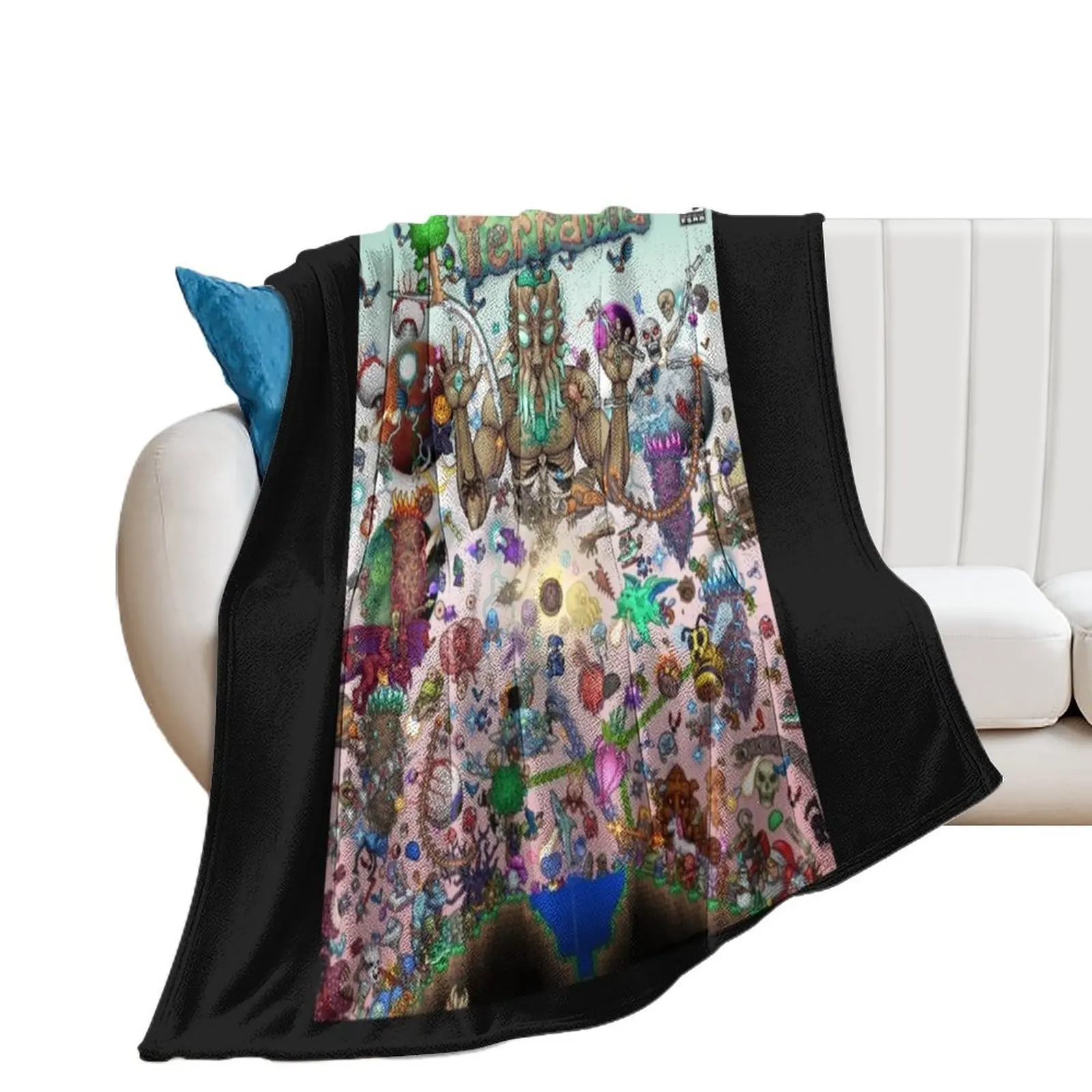 

Terraria game Throw Blanket Extra Large Throw Warm Multi-Purpose Blankets