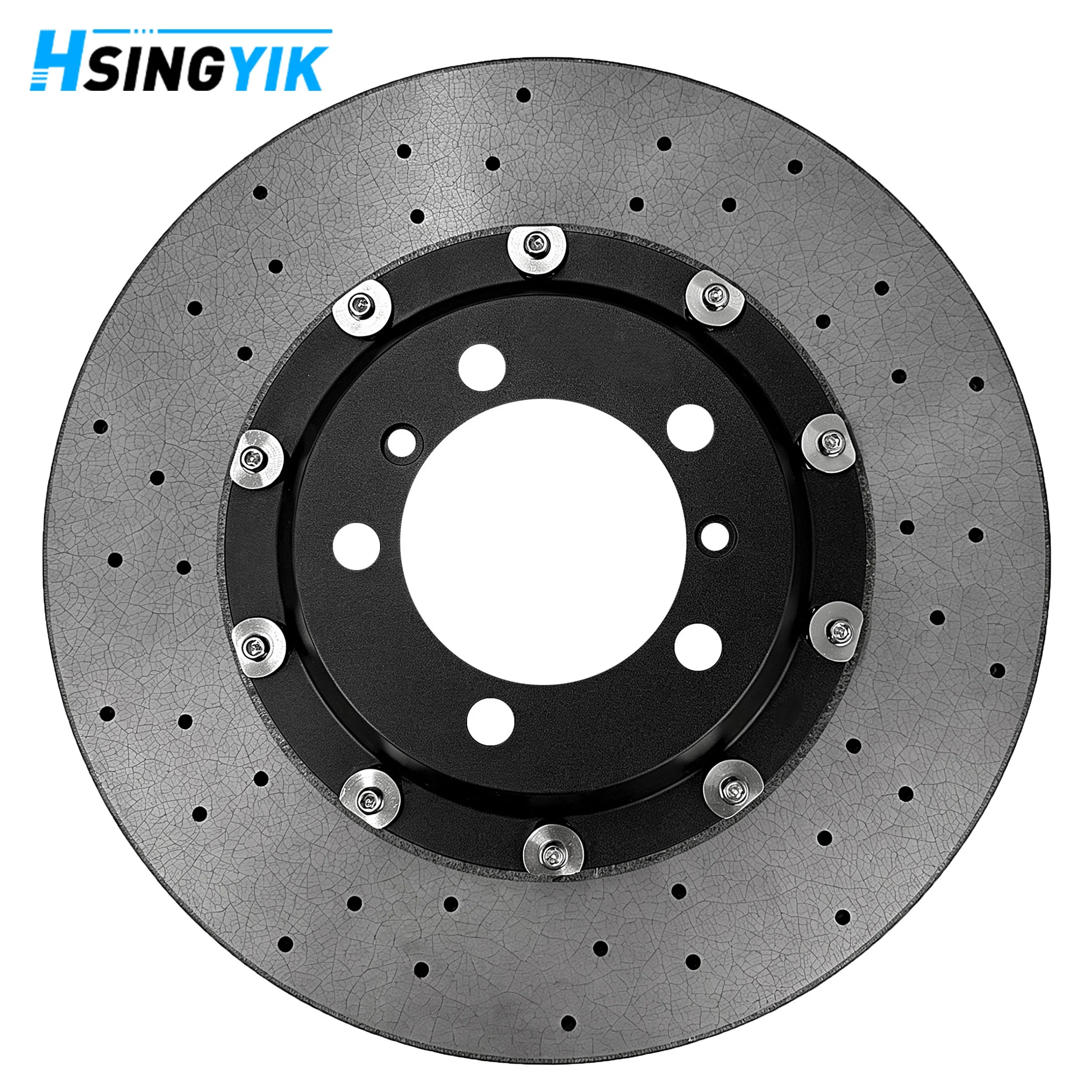 Racing Upgrade Rear Carbon Ceramic Brake Disc Rotor 380x30mm CCB   Fit For Porsche For 911 For Turbo S For GT2 For RS