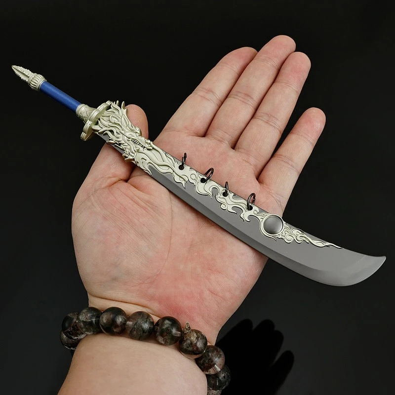 22 سنتيمتر Cangyuan مخطط لعبة الأسلحة الطرفية نموذج: تشانغ كاذبة معركة سكين الحرفية العنصر لعبة كاتانا تحصيل الحلي الصبي هدية