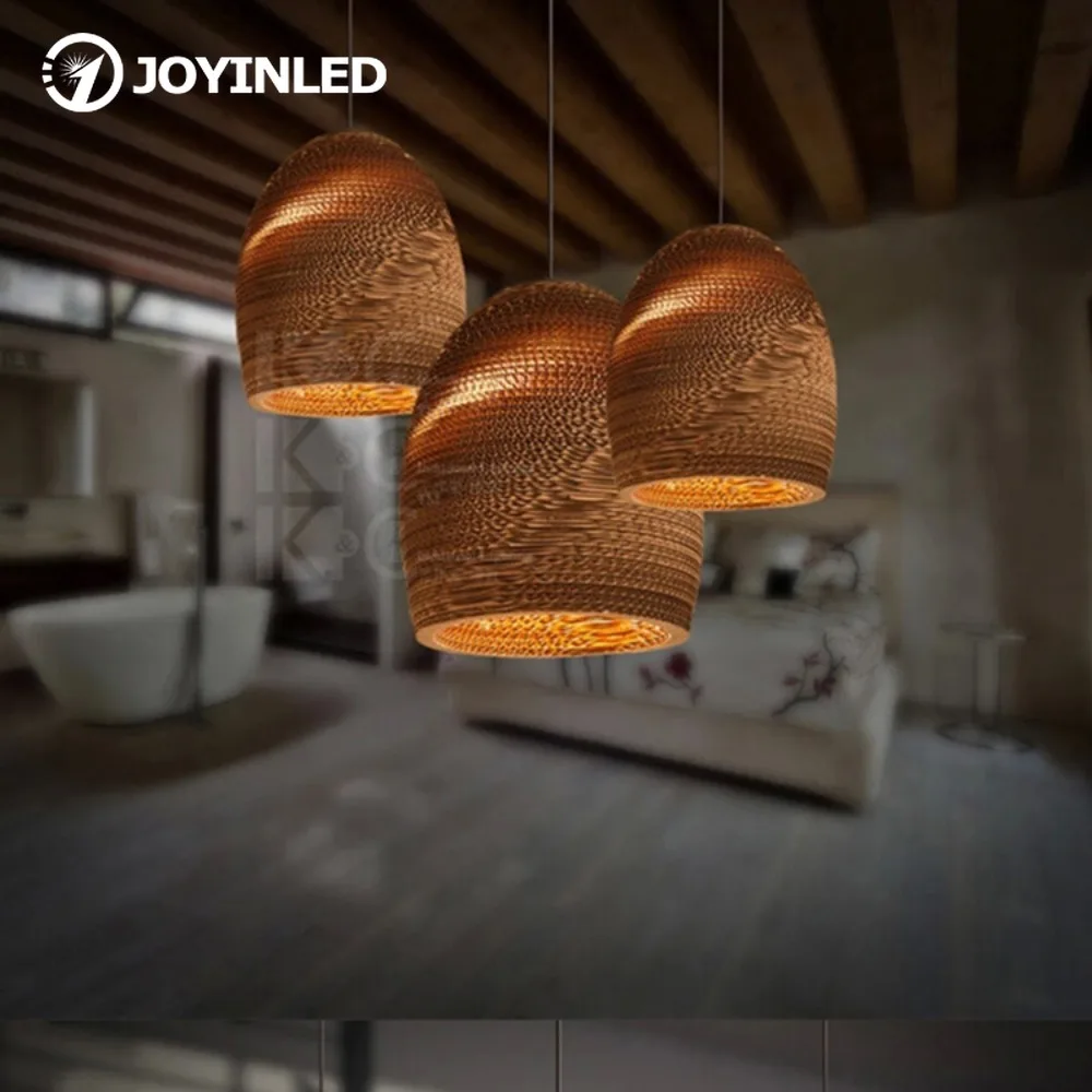 

JOYINLED популярный глобус подвесной светильник из гофрированной бумаги, материал для спальни, гостиной, ресторана, люстра, бамбуковый светильник