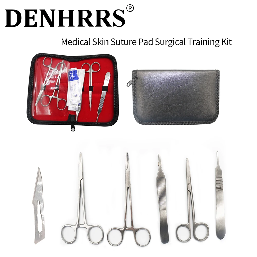 

Medical Students Suture Practice Kit Surgical Training Tool Set Educational Teaching Equipment