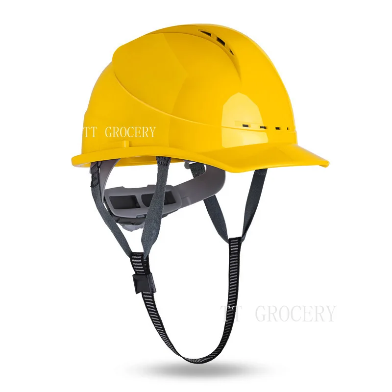 Sombrero duro de seguridad para el trabajo para hombre y mujer, casco de seguridad de construcción ventilado ranurado para ingeniero, Industrial