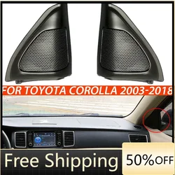 Tweeter Speaker Cover Upgrade For Toyota Corolla 2003-2018 Series Auto Front Door High Pitch Loudspeaker Lid Treble Horn Case