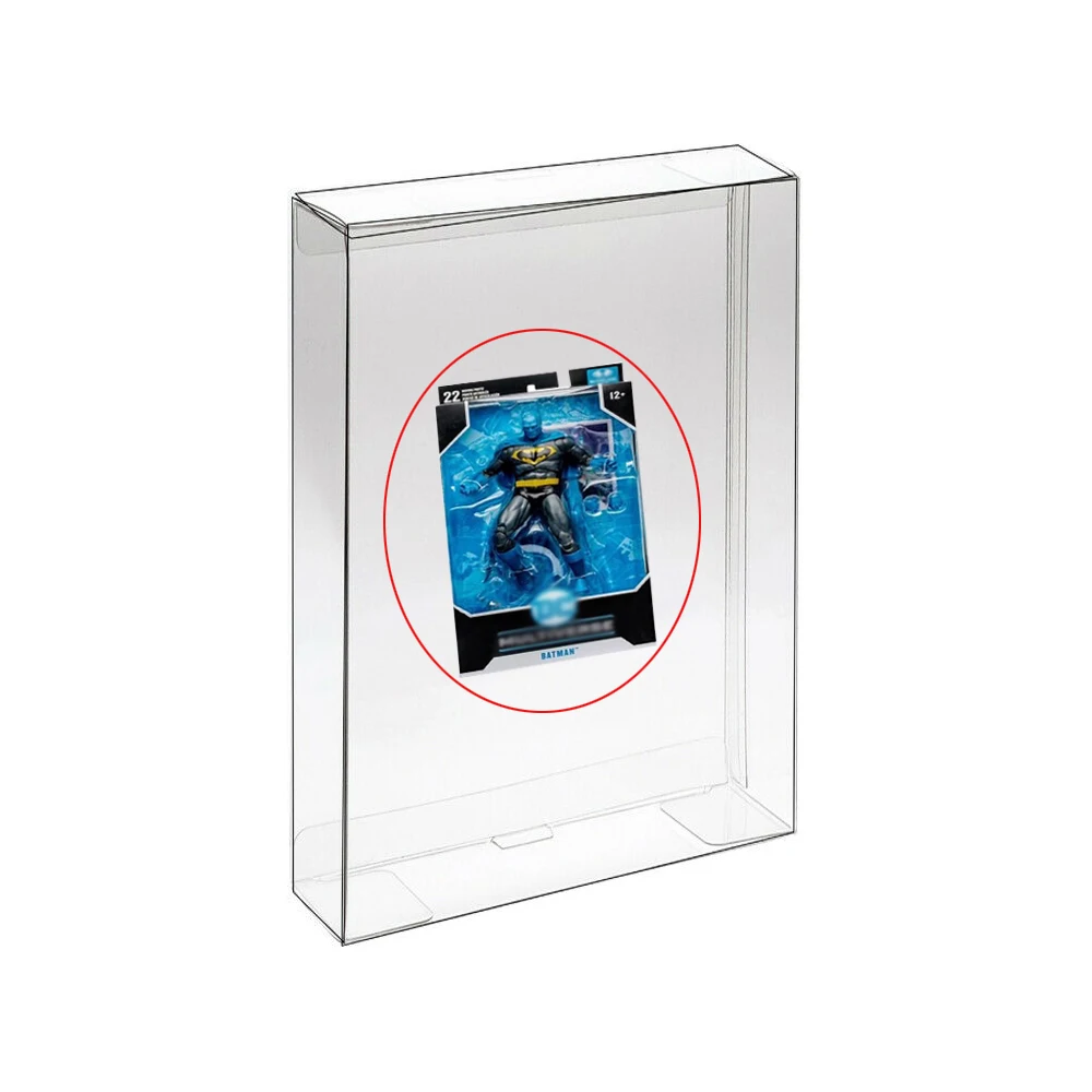 

Ruitroliker 5PCS Box Protector for McFarlane,Protective Sleeve Display Box protector Case for McFarlane DC Multiverse 7" Figures