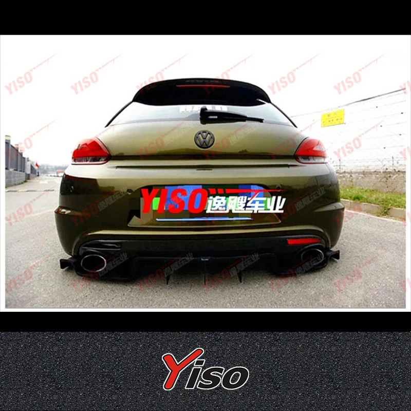 For the Volkswagen Scirocco R retrofit karztec rear scooper Scirocco rear lip carbon fiber rear spoiler