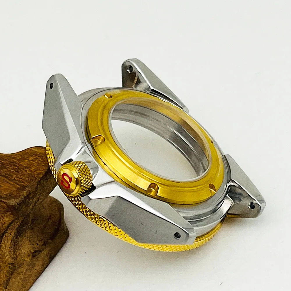 Mod SRPB Samurai Watch Case NH35 NH35 Case Fit For 7s26 NH34 NH35 NH36 Movement Transparent Back cover Samurai Watch Case