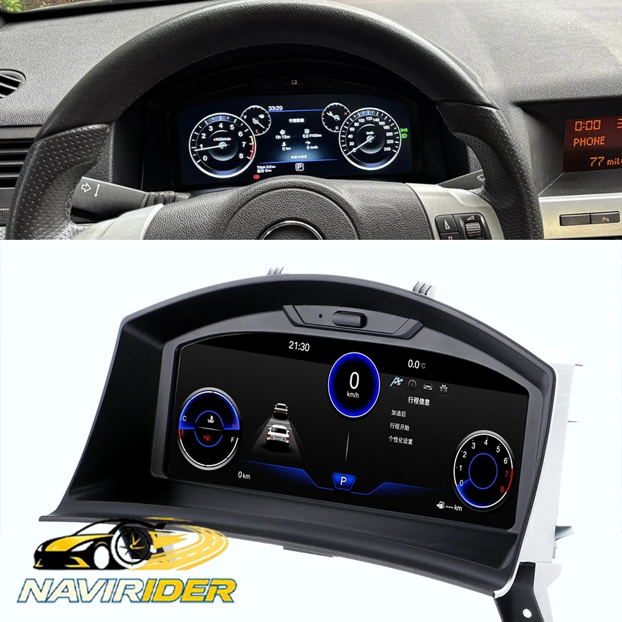 For Opel Astra Zafira 2004-2010 LCD Instrument Cluster Digital Dashboard Panel Gps Speedometer Virtual Cockpit Tachometer Clock
